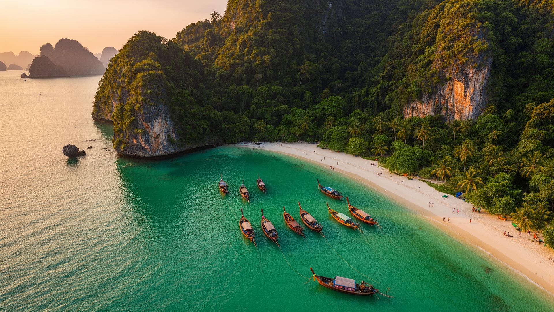 Plage et îles de Thaïlande
